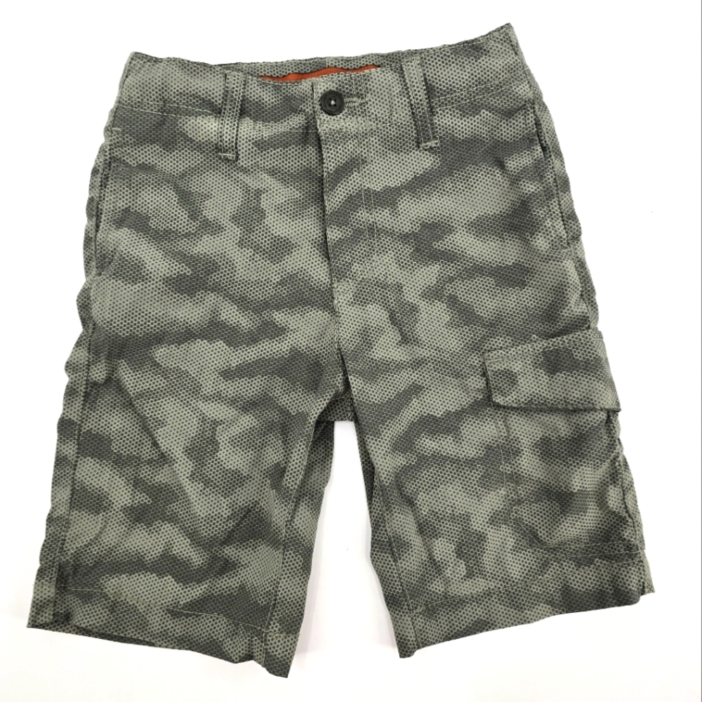 Weatherproof Vintage Green Camouflage Boys Cargo Shorts Size 6